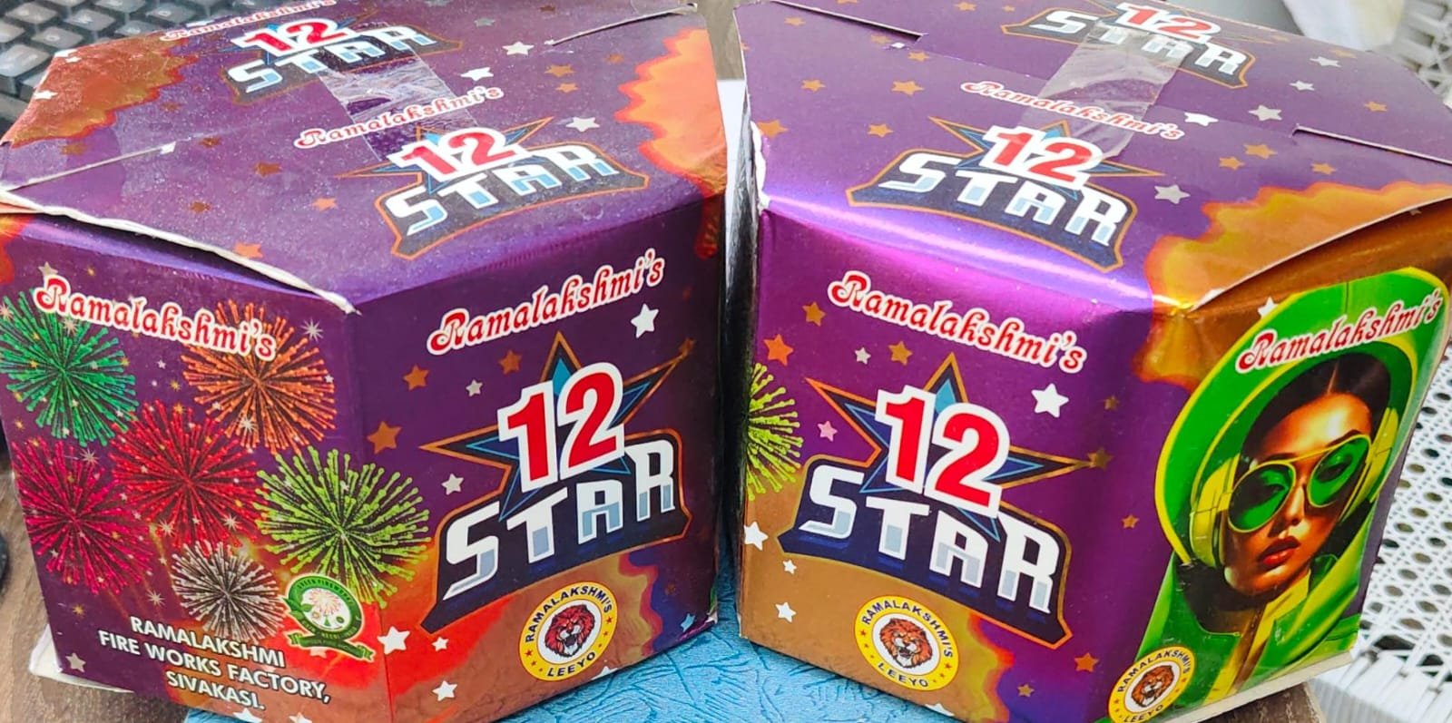 12 shots Red & green multi colour